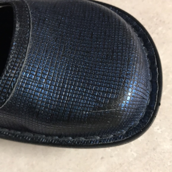 Alegria Belle Shoes - Size 39 / 9 /9.5 Excellent Condition Blue Black Iridescent - Picture 5 of 5